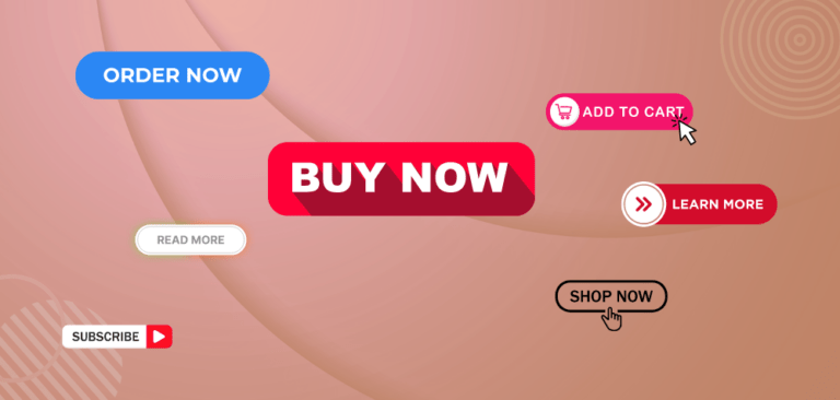 A vibrant pink background featuring a bold "Buy Now" button, inviting users to make a purchase.