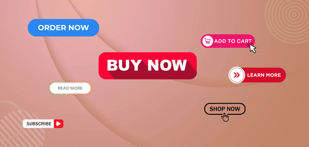 A vibrant pink background featuring a bold "Buy Now" button, inviting users to make a purchase.